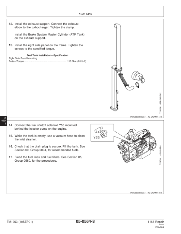 John Deere 1158 Forwarder Repair Technical Manual – (TM1953) Workshop Guide