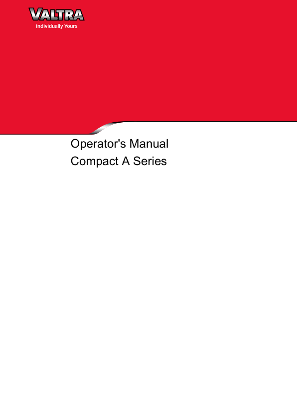Valtra A53, A63, A73 Compact & Orchard Tractors Repair Manual