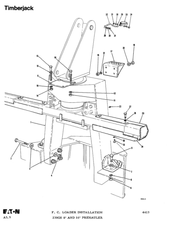 Timberjack 200D Forwarders (SN 782011-787113) Parts Catalog Manual – WC0764 Workshop Guide