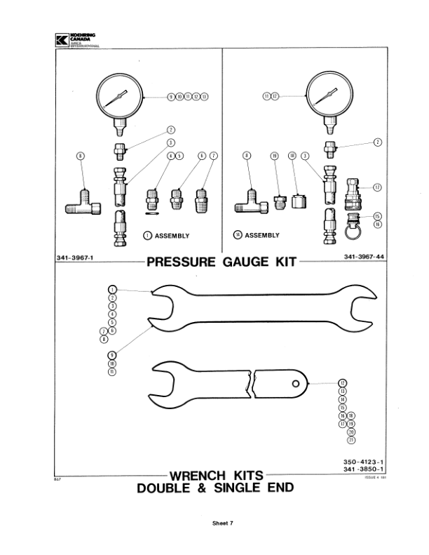 Koehring 24 Inch Multiple Tree Shear Felling Heads (SN 15001–) Parts Catalog Manual – WC21415391 Workshop Guide
