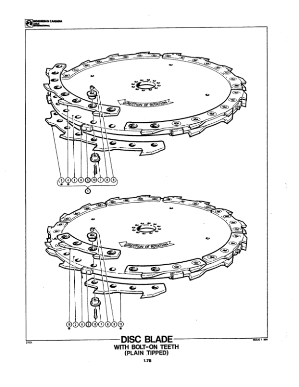 Koehring 20 Inch, 22 Inch (CAT 227, 225, 225.5, 235, 221) Felling Heads (SN 12531-12751-121101) Parts Catalog Manual Workshop Guide
