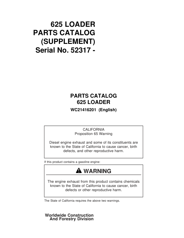 Koehring Knuckleboom Loader (SN 52317-) Parts Catalog Manual Workshop Guide