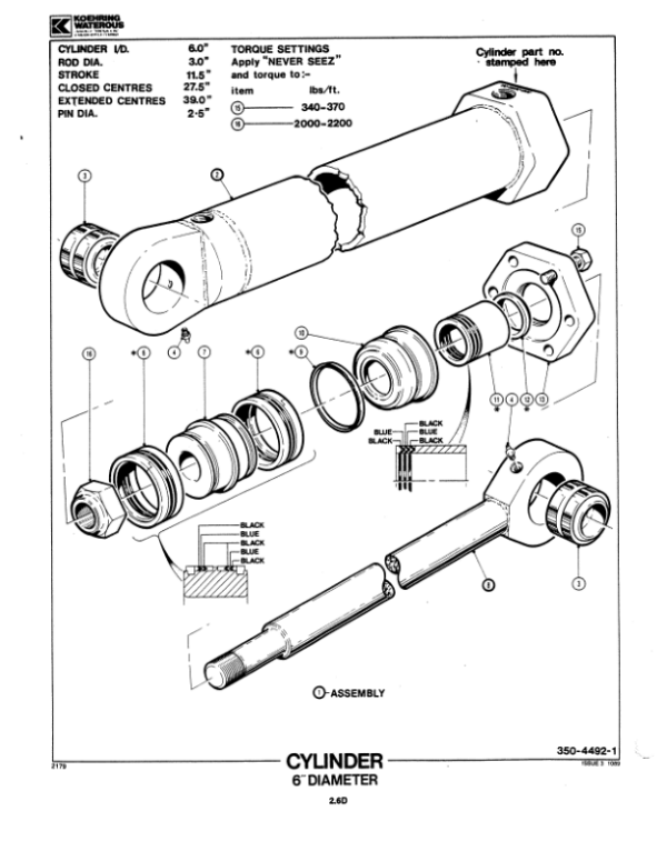 Koehring 20 Inch (Tanguay 221) Felling Heads Parts Catalog Manual – WC2141666 Workshop Guide