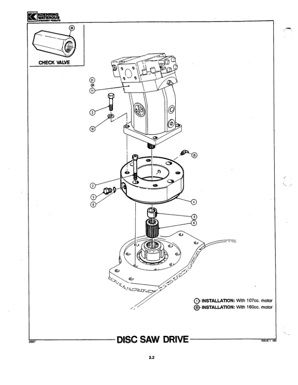 Koehring 16 Inch (Franklin 4000) Felling Heads (SN 68004-) Parts Catalog Manual – WC2141669 Workshop Guide