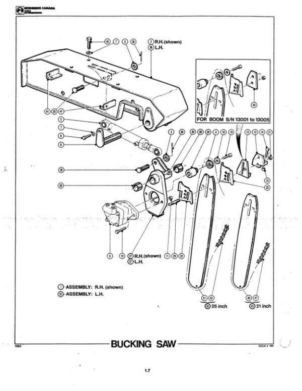 Koehring 266 DL Delimbers (SN 51605 and up) Parts Catalog Manual – WC266DL Workshop Guide