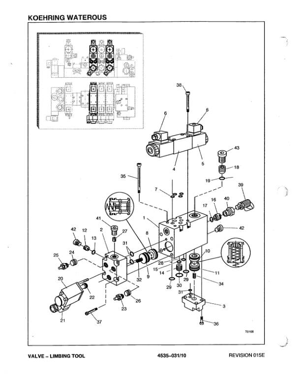 Koehring 746B (Timbco) Felling Head (SN 1305-1327 & 0012-0508) Parts Catalog Manual Workshop Guide