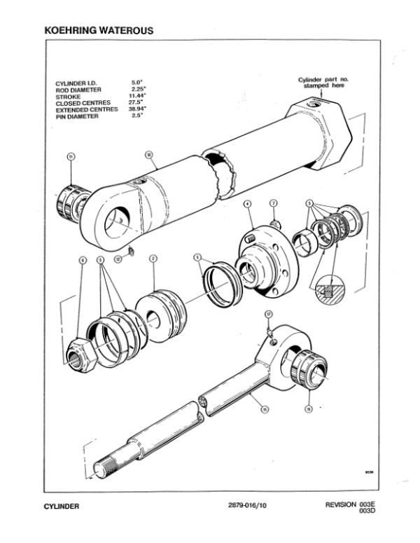Koehring 20 Inch (Timbco T4000) Felling Heads (SN 64150-970775) Parts Catalog Manual – WC701555700 Workshop Guide