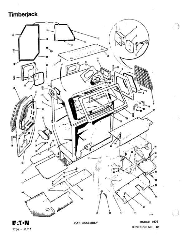 Timberjack 30FB, 30HAR, RW30, TJ30 Harvester Parts Catalog Manual Workshop Guide