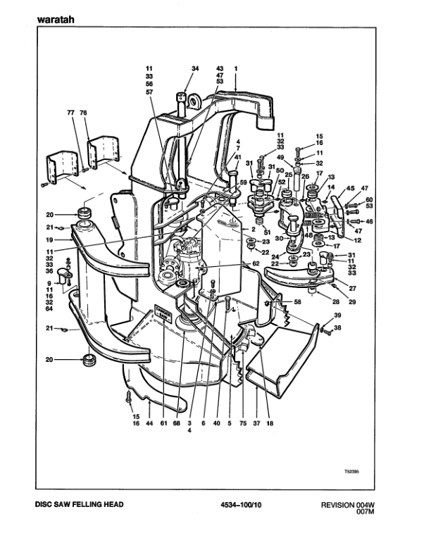 John Deere FD118 Dtt Disc Saw Felling Heads (SN 10BC1327-10BC1862) Parts Catalog Manual Workshop Guide