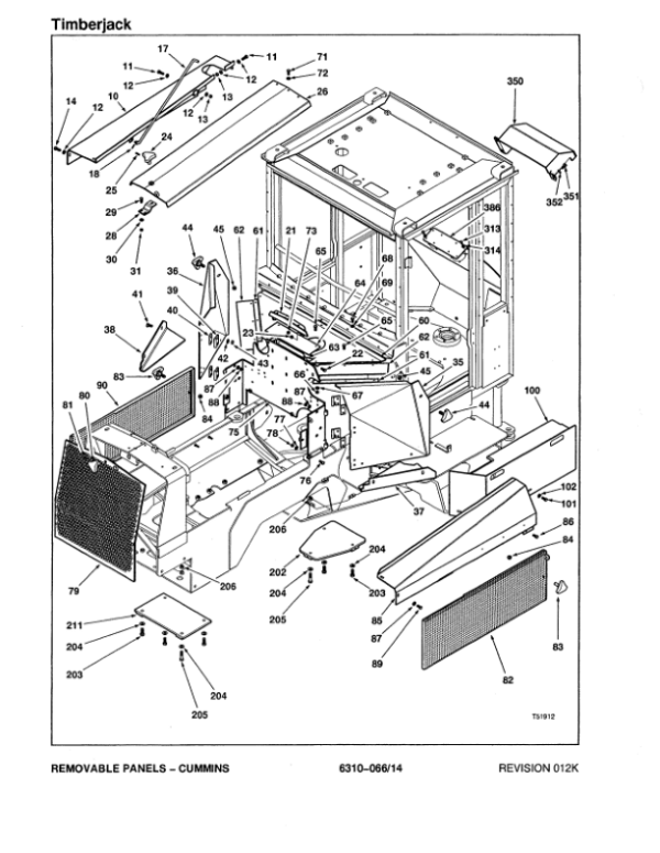 Timberjack 610 Forwarders Parts Catalog Manual – WCF435213 Workshop Guide