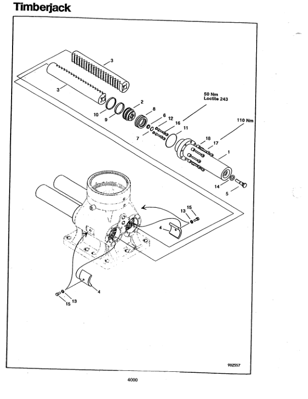 Timberjack 610 Forwarders (SN 993382 only) Parts Catalog Manual – WCSCR2033 Workshop Guide