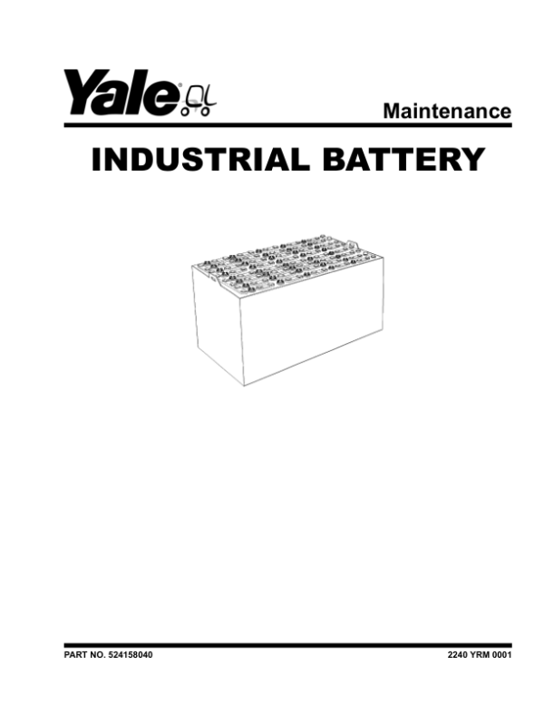 Yale ERP025VC, ERP030VC Electric Forklift B888 Service Repair Manual Workshop Guide
