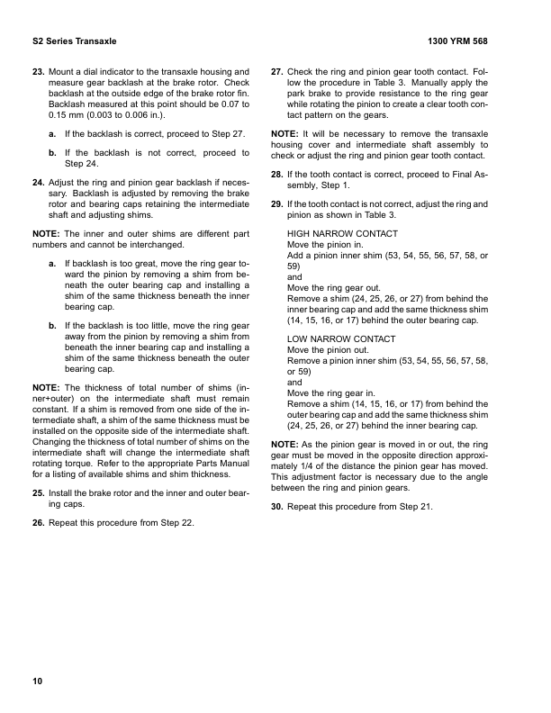 Yale ERP030TGN, ERP035TGN, ERP040TGN Forklift E807 Series Repair Manual Workshop Guide