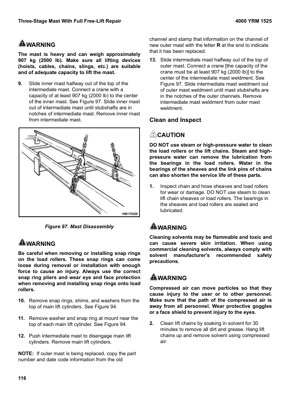 Yale ERP13VC, ERP15VC Electric Forklift B888 Service Repair Manual Workshop Guide
