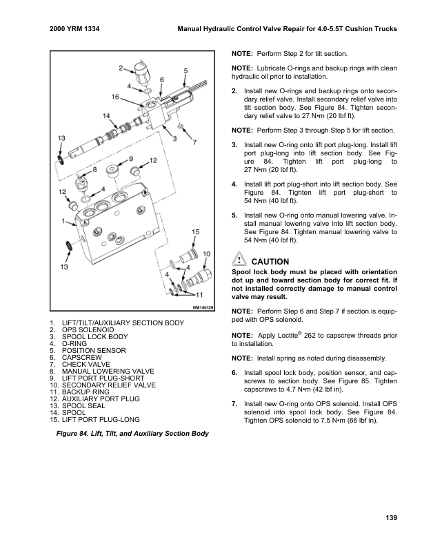 Yale ERP15VT, ERP16VT, ERP18VT, ERP20VT Forklift G807 Series Repair Manual Workshop Guide