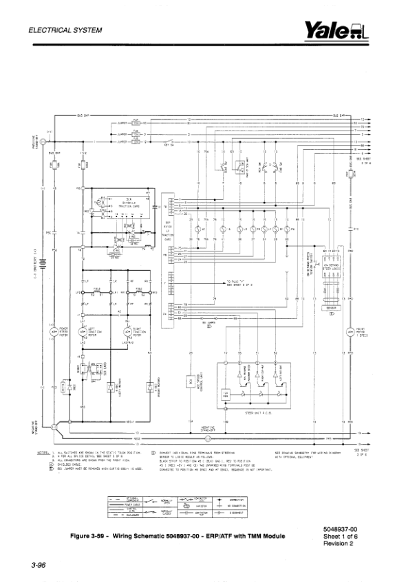 Yale ERP16ATF, ERC16ATF, ERP18ATF, ERC18ATF, ERP20ATF, ERC20ATF Forklift A807 Service Repair Manual Workshop Guide