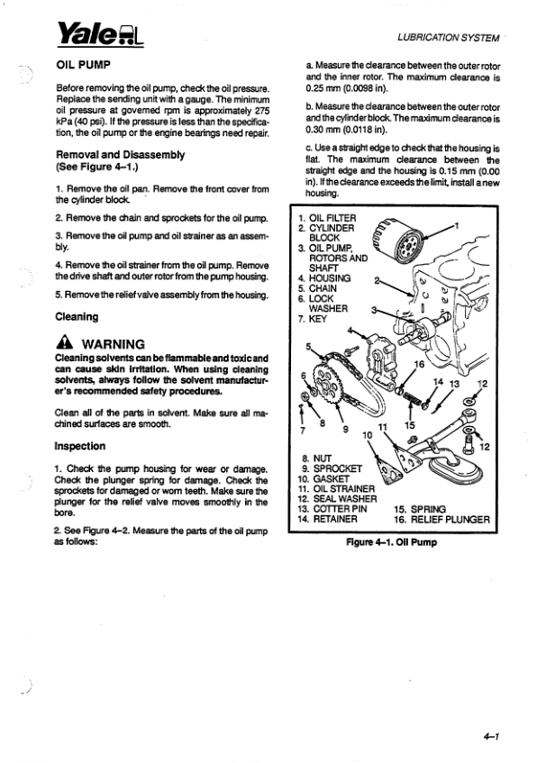 Yale GDP030AF, GDP040AF Forklift A810 Service Repair Manual Workshop Guide