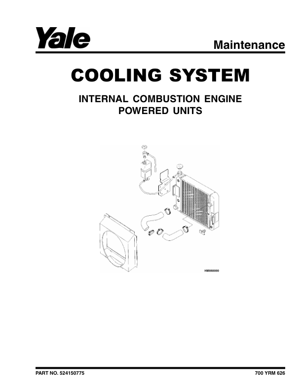 Yale GDP040ZG, GDP040RG, GDP050TG, GDP050ZG, GDP050RG, GDP050TG, GDP060ZG, GDP060RG, GDP040TG Forklift A875 Repair Manual Workshop Guide