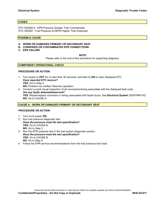 Yale GDP080VX, GDP090VX, GDP100VX, GDP110VX, GDP120VX Forklift G813 Series Repair Manual Workshop Guide