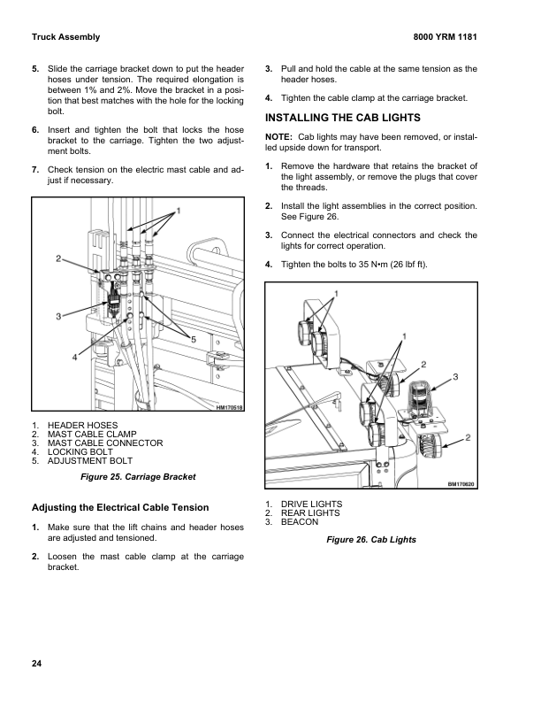 Yale GDP80DB, GDP90DB, GDP100DB, GDP120DB Forklift D876 Series Repair Manual Workshop Guide