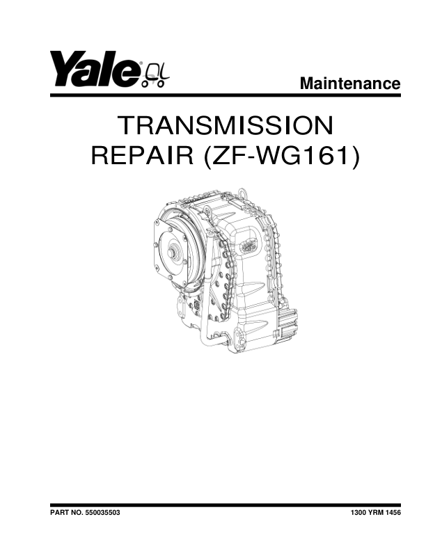 Yale GDP80DC, GDP90DC, GDP100DC, GDP100DCS, GDP120DC Forklift F876 Series Repair Manual Workshop Guide