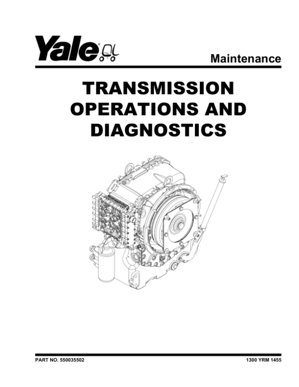Yale GDP80DC, GDP90DC, GDP100DC, GDP100DCS, GDP120DC Forklift G876 Series Repair Manual Workshop Guide
