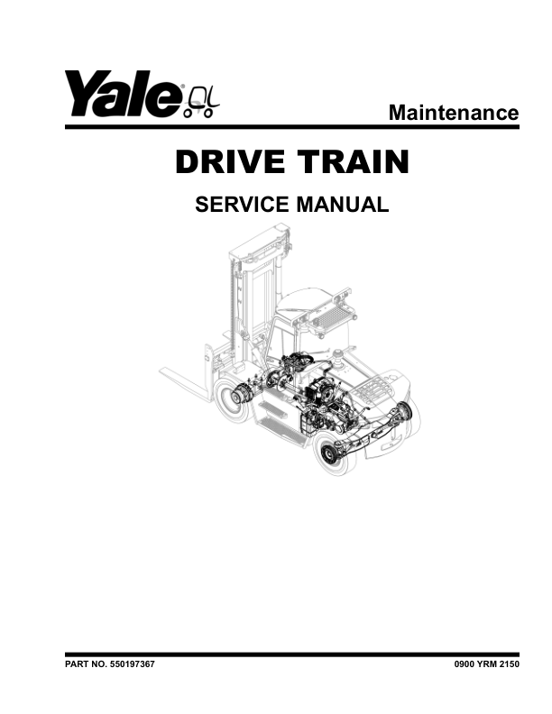Yale GDP80DC, GDP90DC, GDP100DC, GDP100DCS, GDP120DC Forklift H876 Series Repair Manual Workshop Guide
