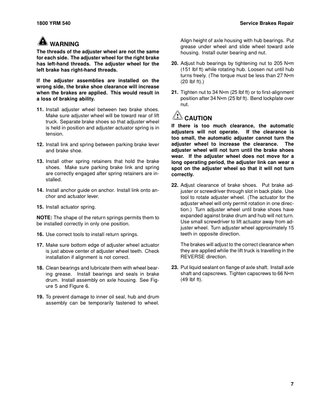 Yale GP030AF, GLP030AF, GDP030AF, GP040AF, GLP040AF, GDP040AF Forklift B810 Service Repair Manual Workshop Guide