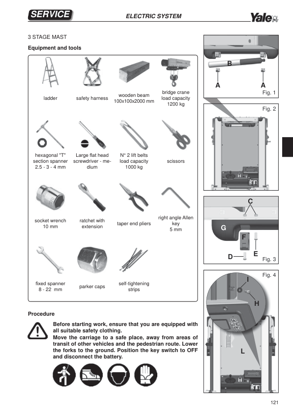 Yale MO10, MO10S, MO10SWP Order Picker B865 Service Repair Manual Workshop Guide