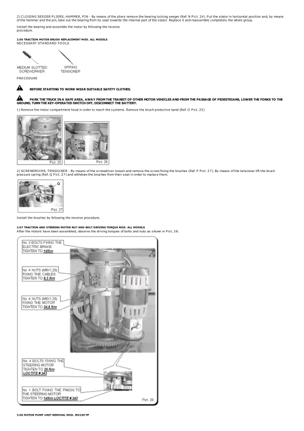 Yale MO10E Order Picker B862 Service Repair Manual Workshop Guide