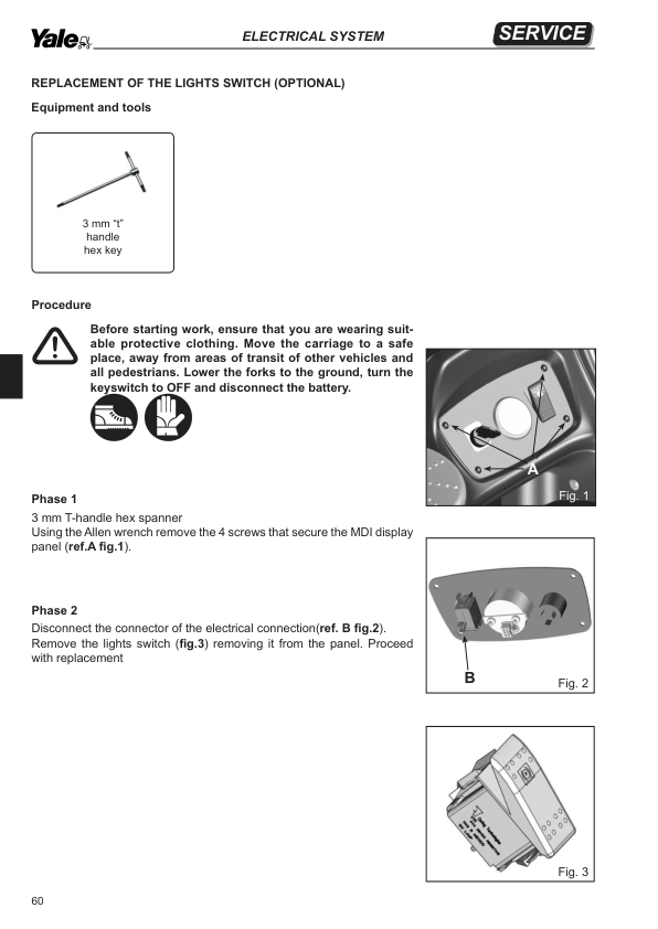 Yale MP20T, MP25T Pallet C854 Service Repair Manual Workshop Guide
