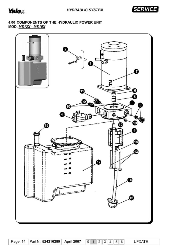 Yale MP20XV Electric Pallet Truck A979 Service Repair Manual Workshop Guide