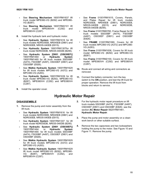 Yale MPE060VH Rider Pallet Jack C292 Service Repair Manual Workshop Guide