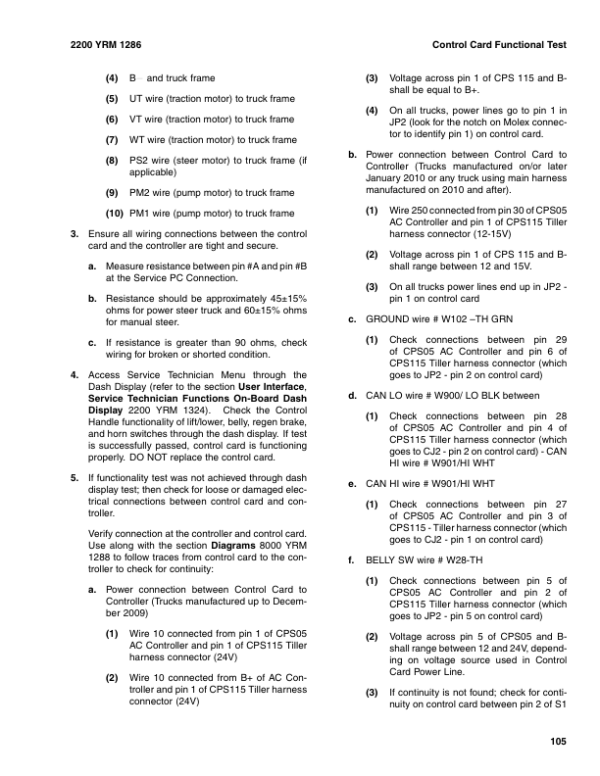 Yale MPE080VG Pallet Truck A287 Series Repair Manual Workshop Guide