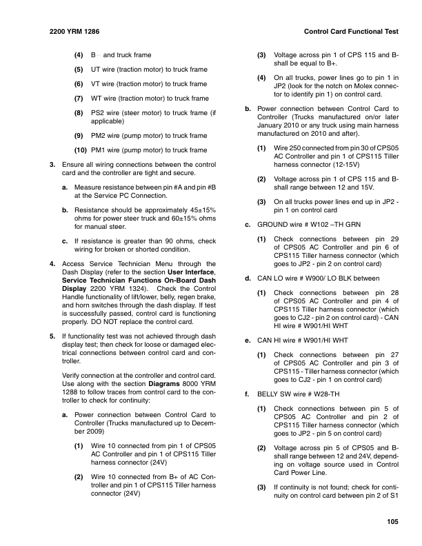 Yale MPE080VG Pallet Truck A287 Series Repair Manual Workshop Guide