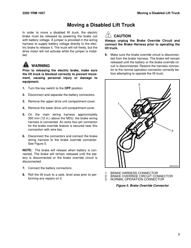 Yale MPW050E Electric Walkie Pallet C802 Service Repair Manual Workshop Guide