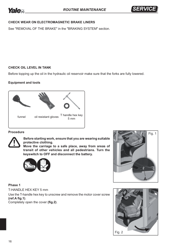 Yale MR14, MR16, MR16HD, MR16N, MR20, MR20HD, MR25 Reach Truck D489 Series Repair Manual Workshop Guide