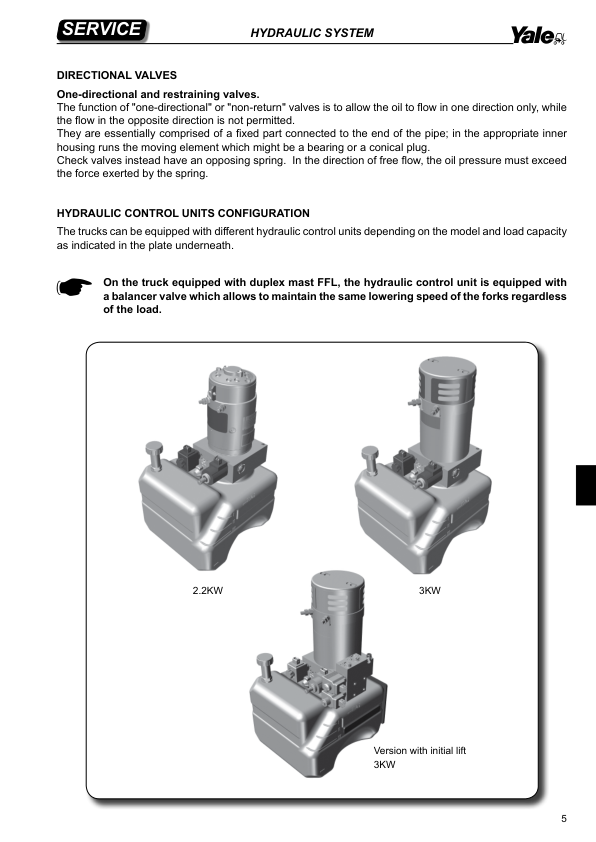 Yale MS10, MS12, MS14, MS16, MS20 Pallet Stacker D852 Series Repair Manual Workshop Guide