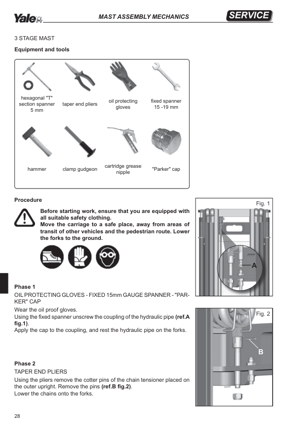 Yale MS10AC, MS12AC Stacker C846 Service Repair Manual Workshop Guide