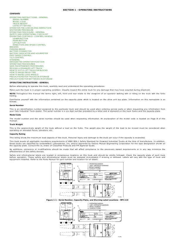 Yale MTR700 Pallet A817 Service Repair Manual Workshop Guide