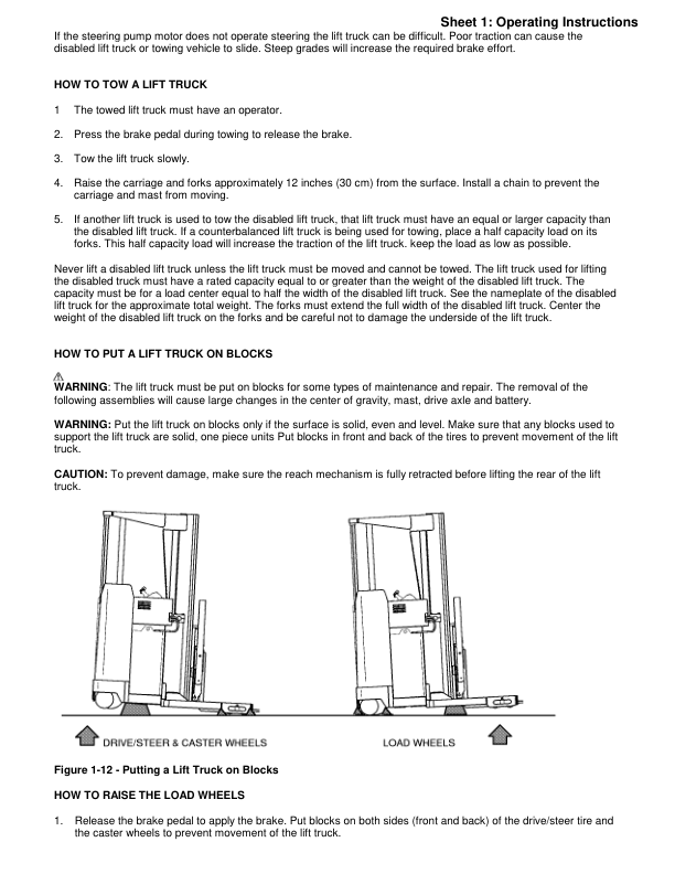 Yale NDR030AD, NR035AD, NR040AD, NR045AD B815 Forklift Service Repair Manual Workshop Guide