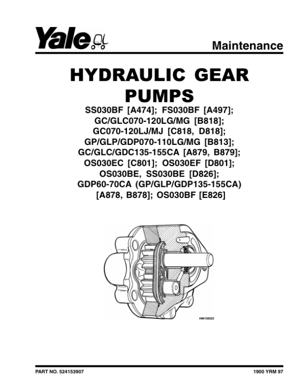 Yale SS030BF Pallet Truck A474 Service Repair Manual Workshop Guide